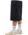 X-Tra Monster Denim Shorts - Washed Black