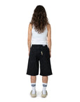 X-Tra Monster Denim Shorts - Washed Black