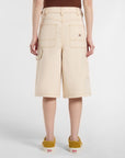 Denim Carpenter Jorts - Cream