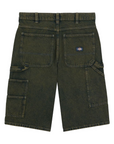 Loose Denim Painter Shorts - Green