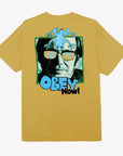 OBEY NOW! PIGMENT T-SHIRT - SUNFLOWER
