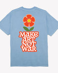 MAKE ART NOT WAR FLOWER PIGMENT T-SHIRT