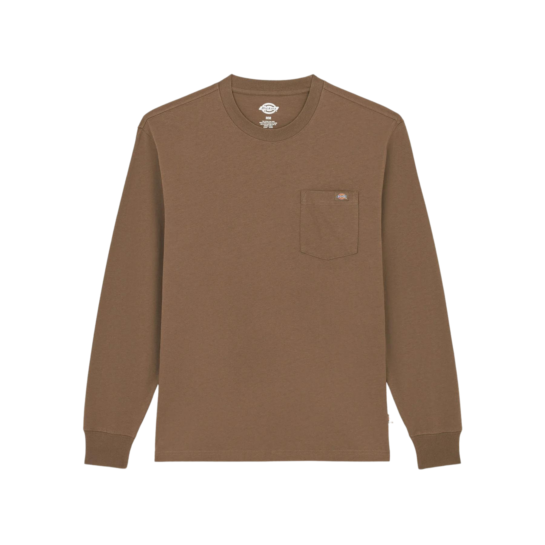 Luray Long Sleeve Pocket T-Shirt - Brown