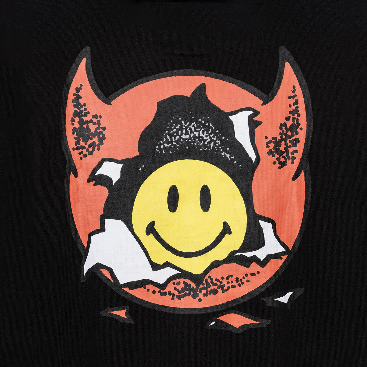 Smiley Inner Peace Pullover Washed Black