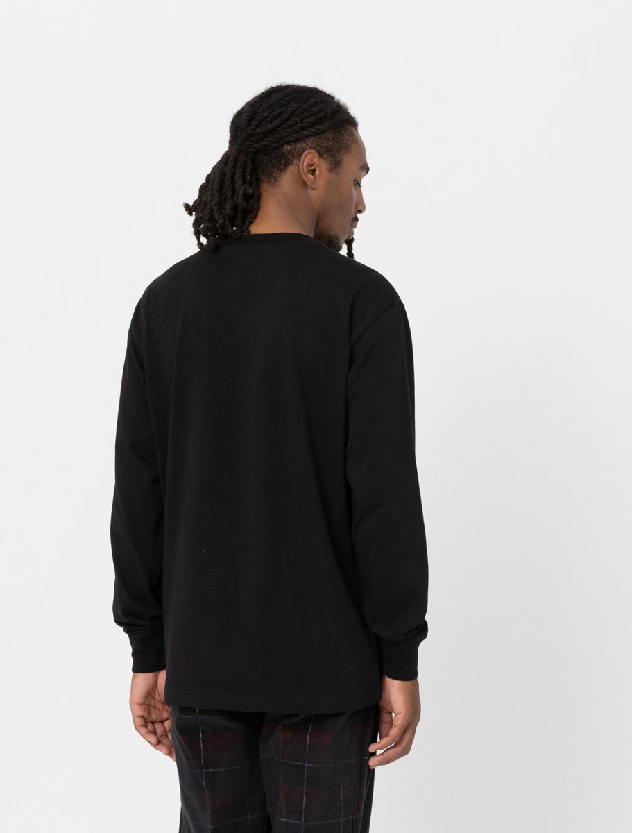 Luray Long Sleeve Pocket T-Shirt - Black