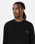 Luray Long Sleeve Pocket T-Shirt - Black