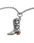 Icon Boot Necklace Silver