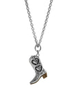 Icon Boot Necklace Silver
