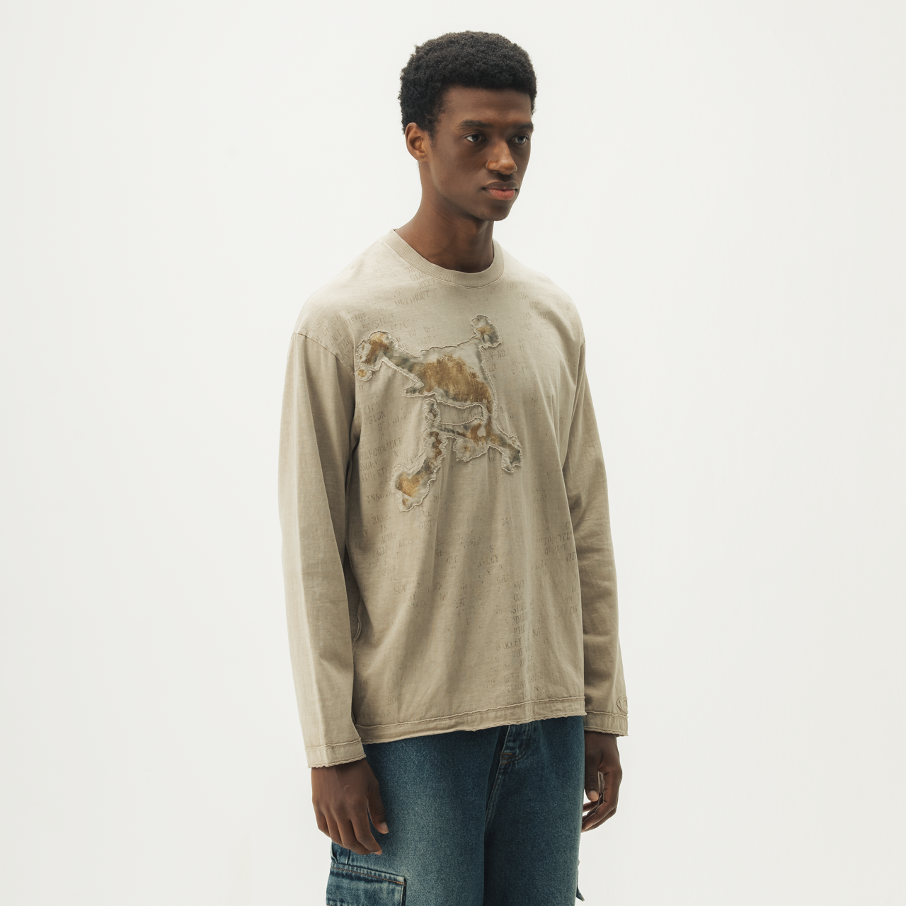 Rusted Skull Longsleeve T-Shirt