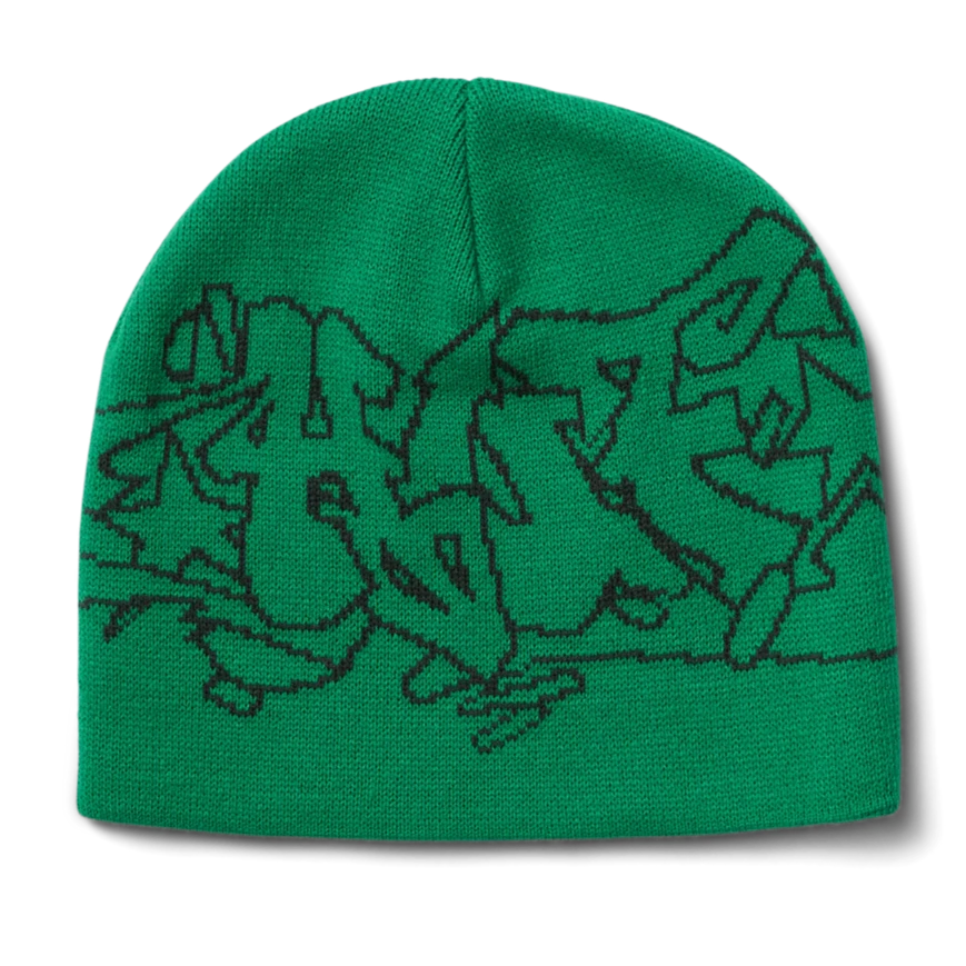 Outlines Skull Beanie - Green