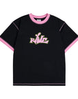 DEKCIW ringer tee black pink