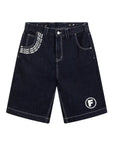 F SHORTS BLUE/WHITE