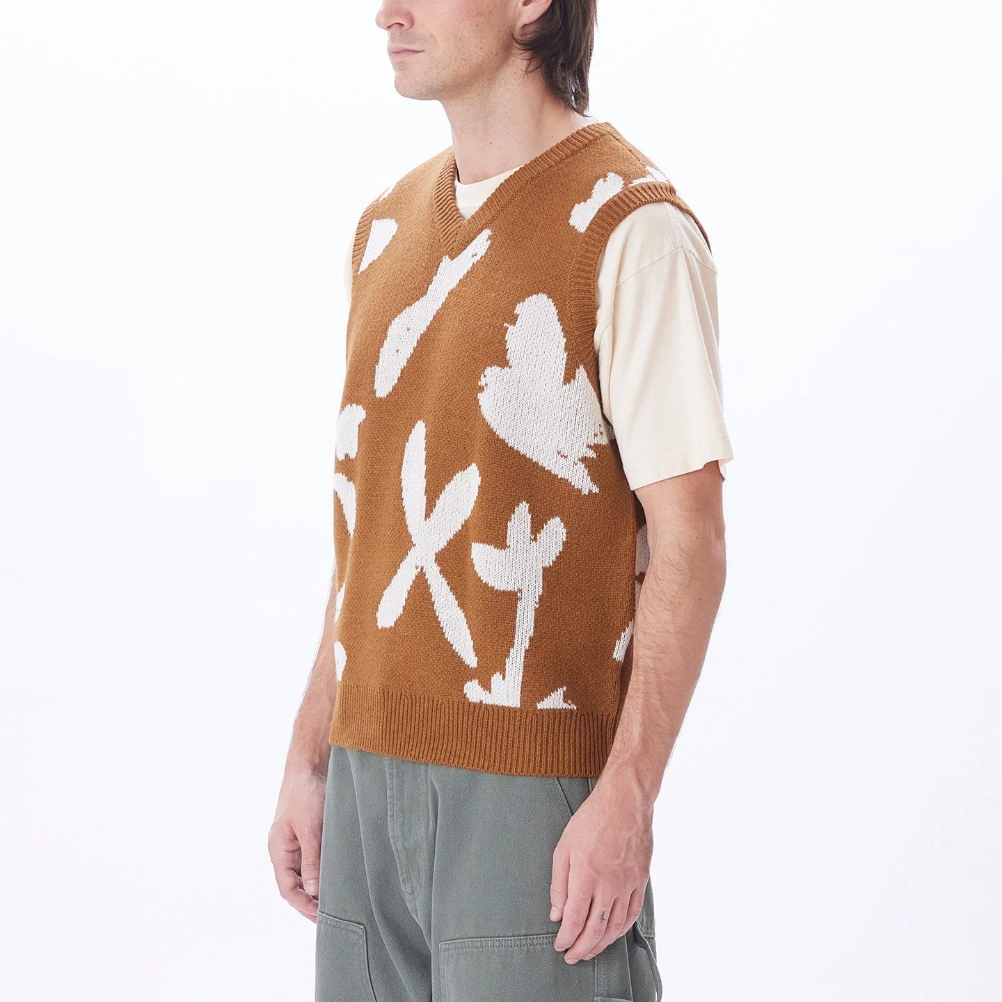 Amir Sweater Vest Catechu Wood Multi