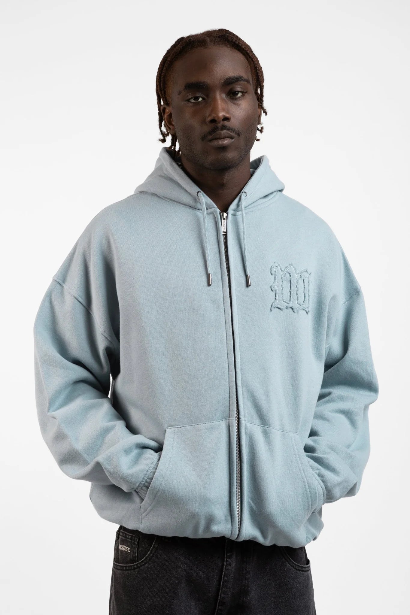 Kingdom Curve Destroy Boxy Zip Hoodie