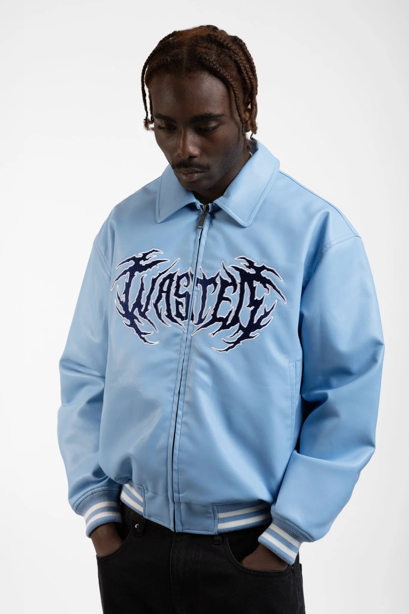 Prey Varsity Jacket Blue